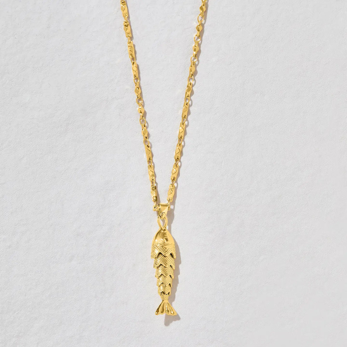Goldie Fish Pendant Necklace