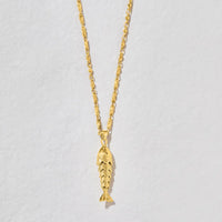 Goldie Fish Pendant Necklace