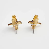 Enamel Flying Robin Stud Earrings
