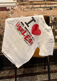 020. I Love Useless White T Shirt