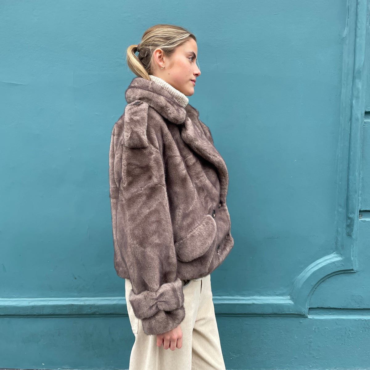 Jayley Faux Fur Jacket Mink