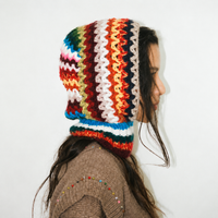 *AW26* Crochet Balaclava Rainbow