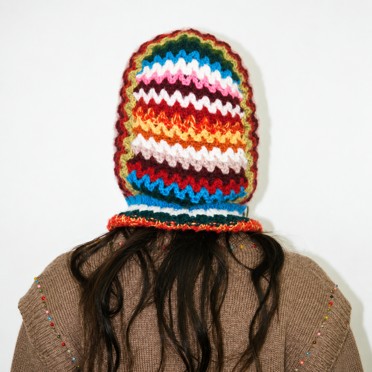 *AW26* Crochet Balaclava Rainbow