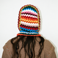 *AW26* Crochet Balaclava Rainbow
