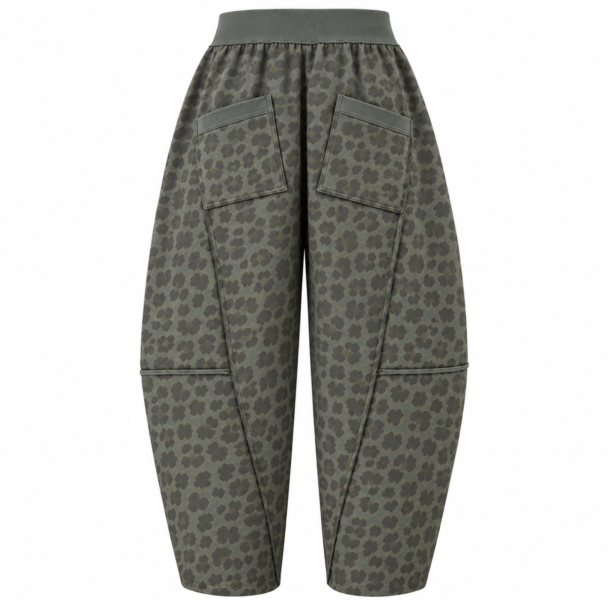 Leopard Jersey Lightweight Joggers Khaki