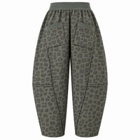 Leopard Jersey Lightweight Joggers Khaki