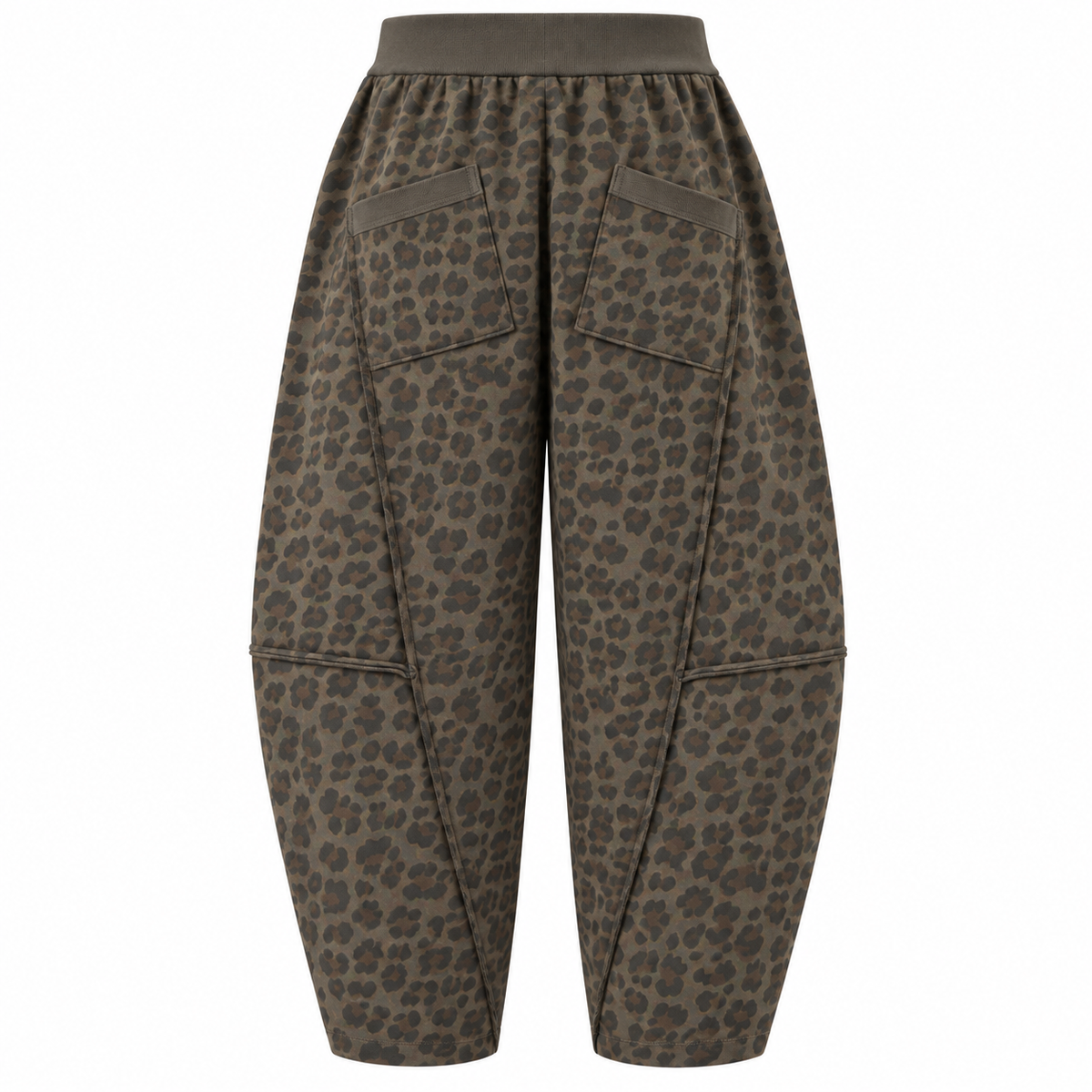 Leopard Jersey Lightweight Joggers Light Brown