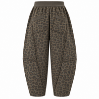 Leopard Jersey Lightweight Joggers Light Brown