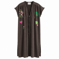*NEW STYLE* Embroidered Cover-Up chocolate