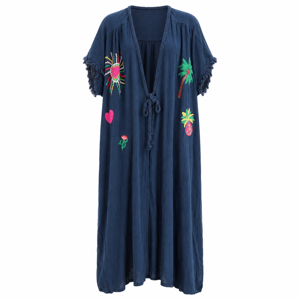 *NEW STYLE* Johanna Embroidered Cover-Up Navy