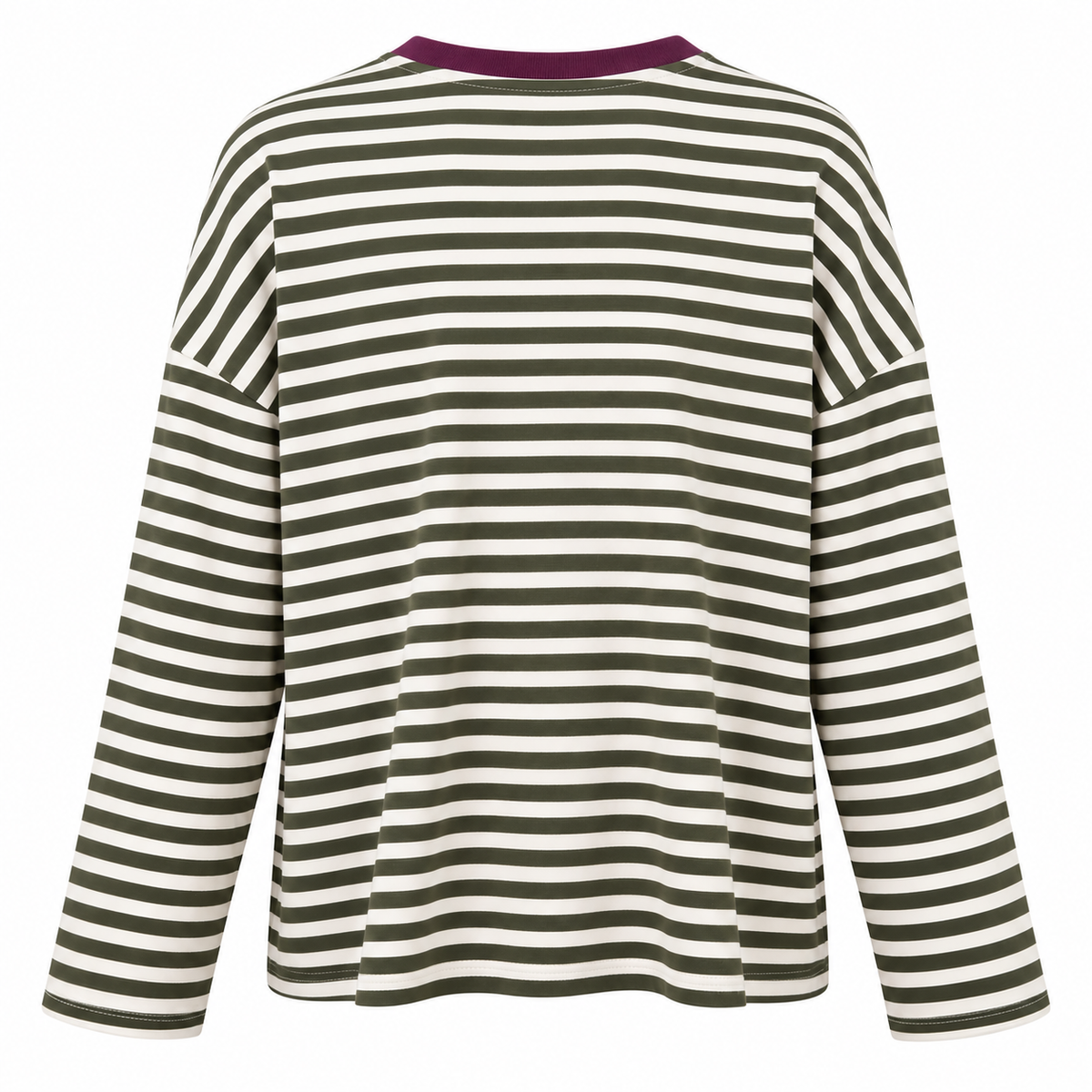 Olive Stripe Long Sleeve T