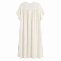 *NEW STYLE" Embroidered Dress White