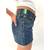 *NEW* Levi's Cut Offs + Orange Stripe