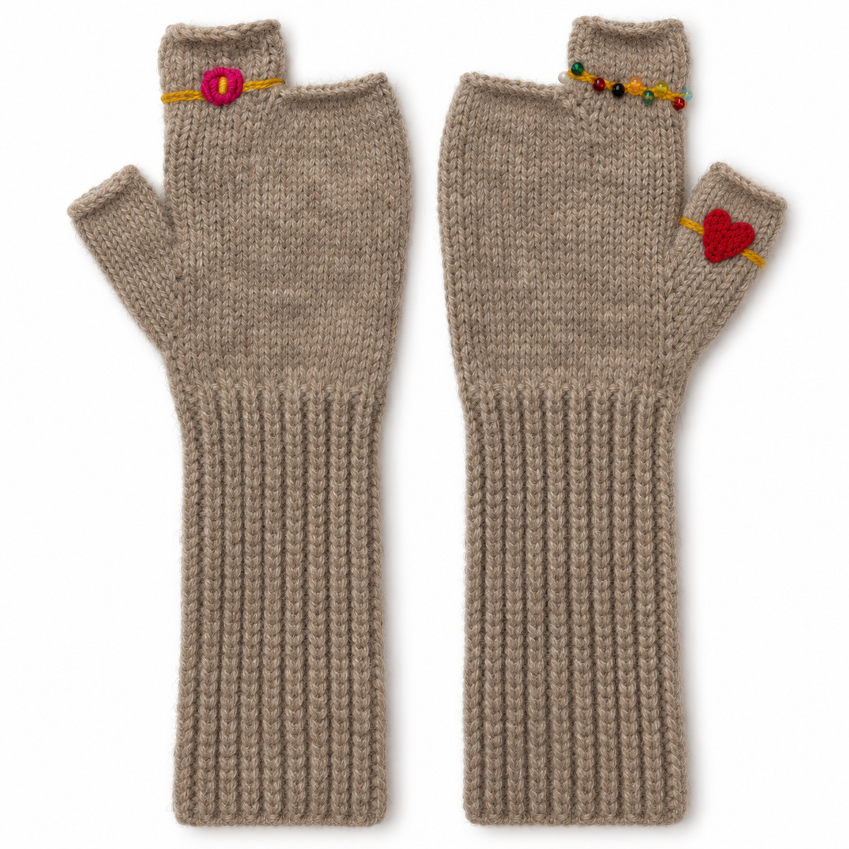 Ring Mittens Natural