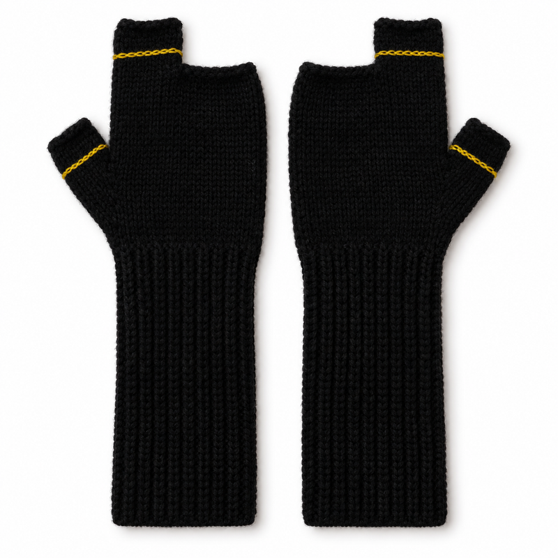 Ring Mittens Black
