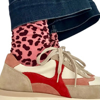 *AW26* Leopard Socks Pink