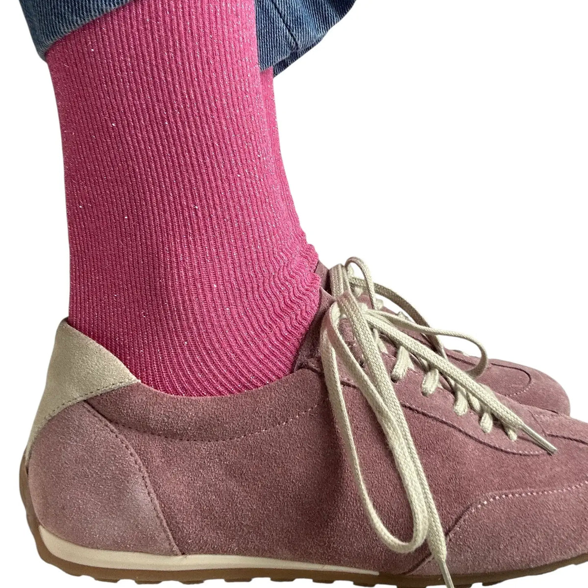 *AW26* Vegas Sparkle Socks Pink