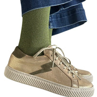*AW26* Vegas Sparkle Socks Pistachio