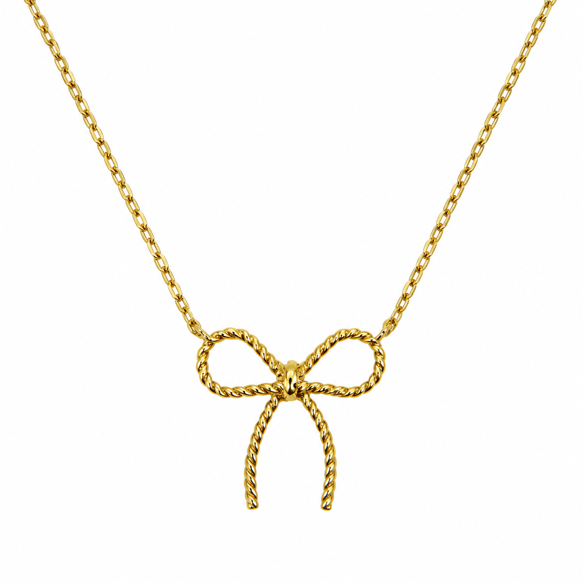 Beaded Bow Necklace