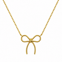 Beaded Bow Necklace