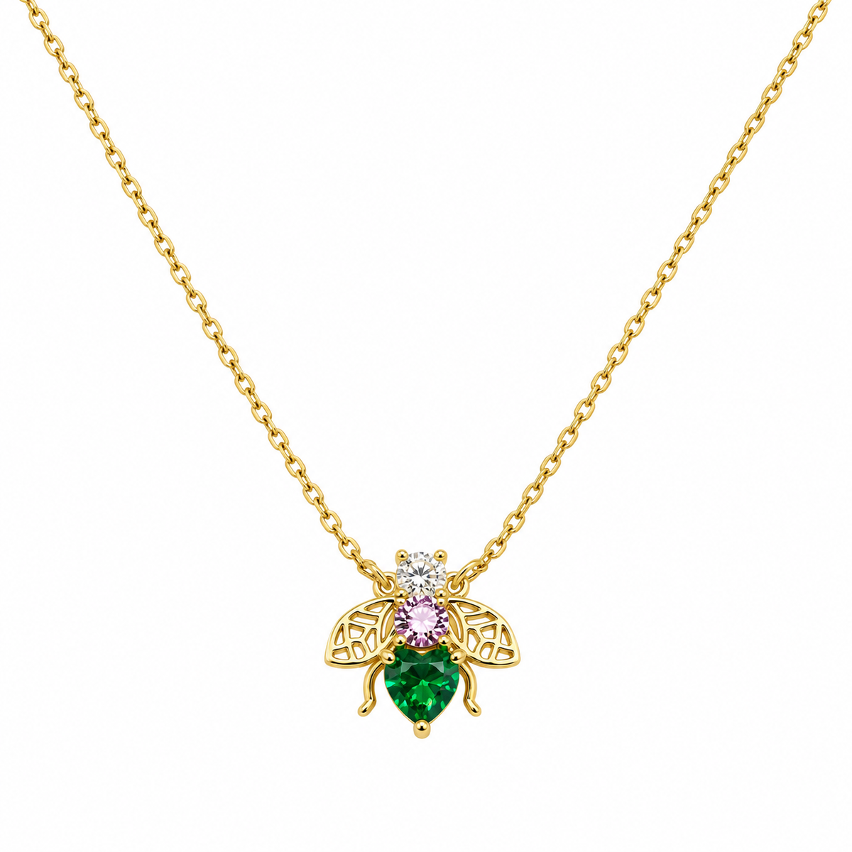 Bejewelled Bee Necklace