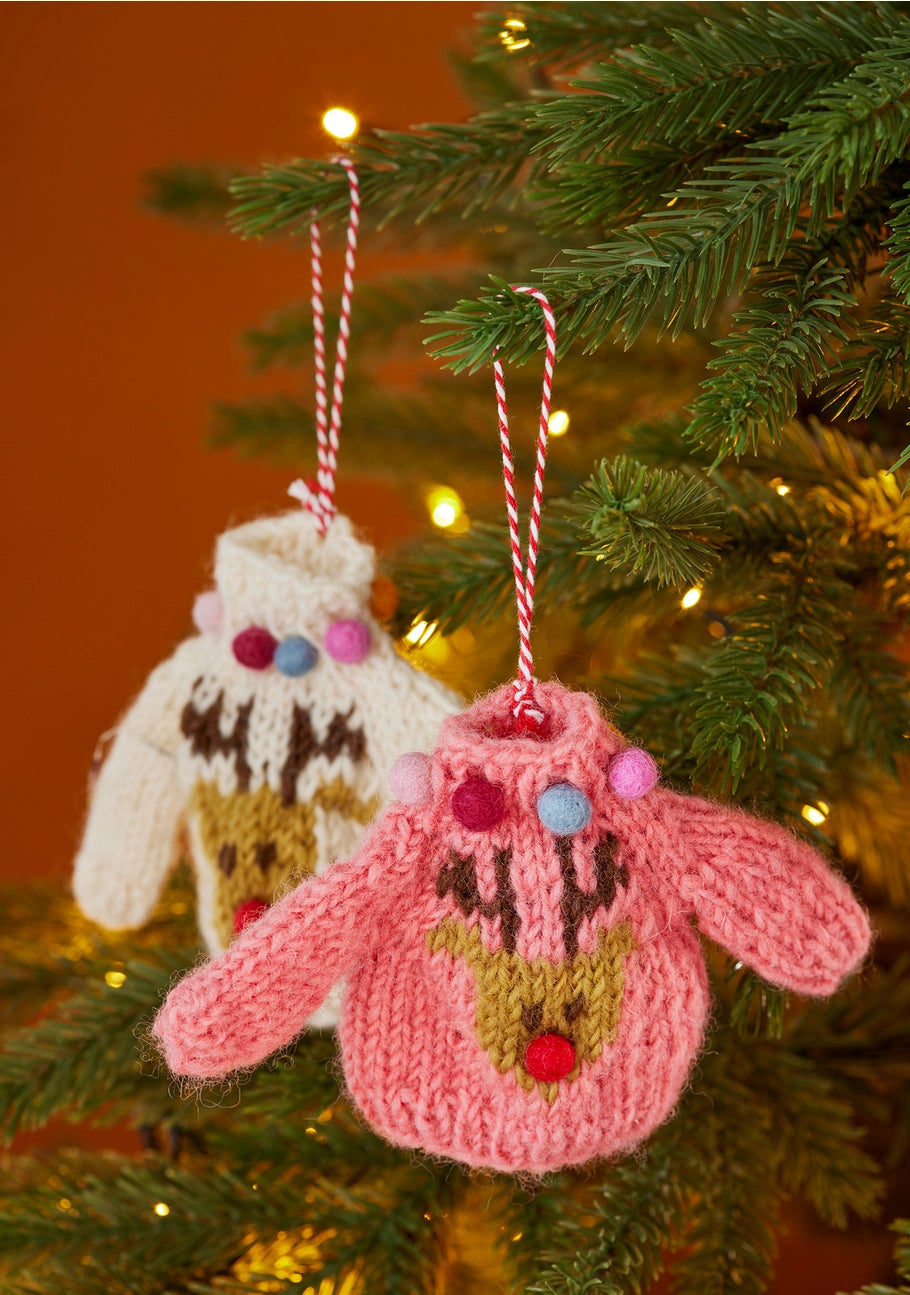 Rudolph Knitted Jumper White Dec