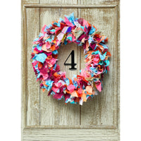 Recycled Sari Wreath Multicoloured