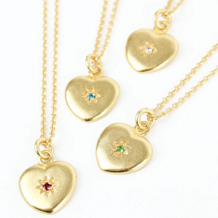 Doris Heart Starburst Necklace