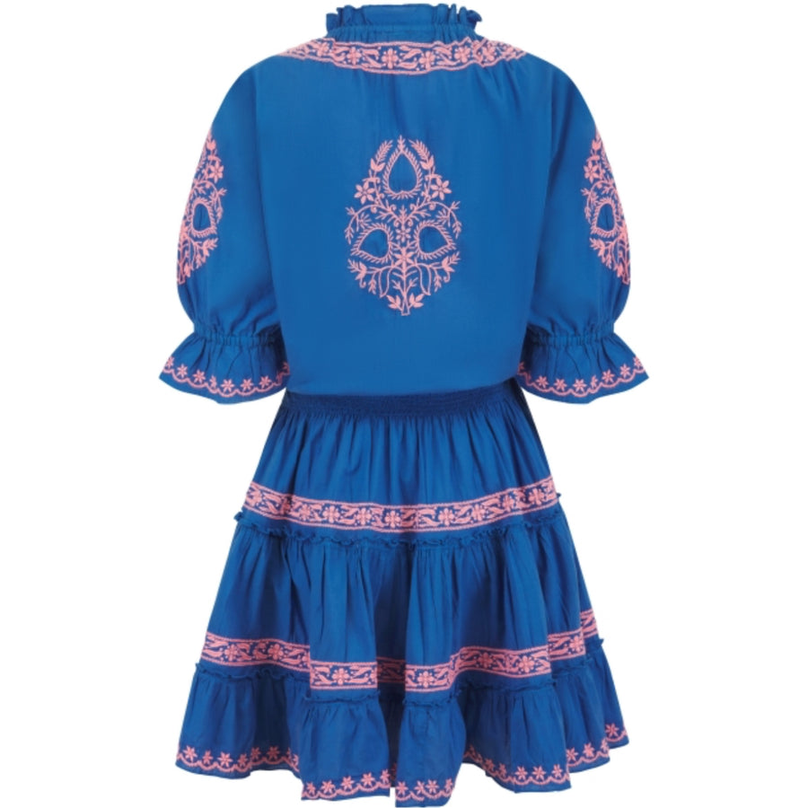 Pranella Amar Dress Cobalt/Neon Pink