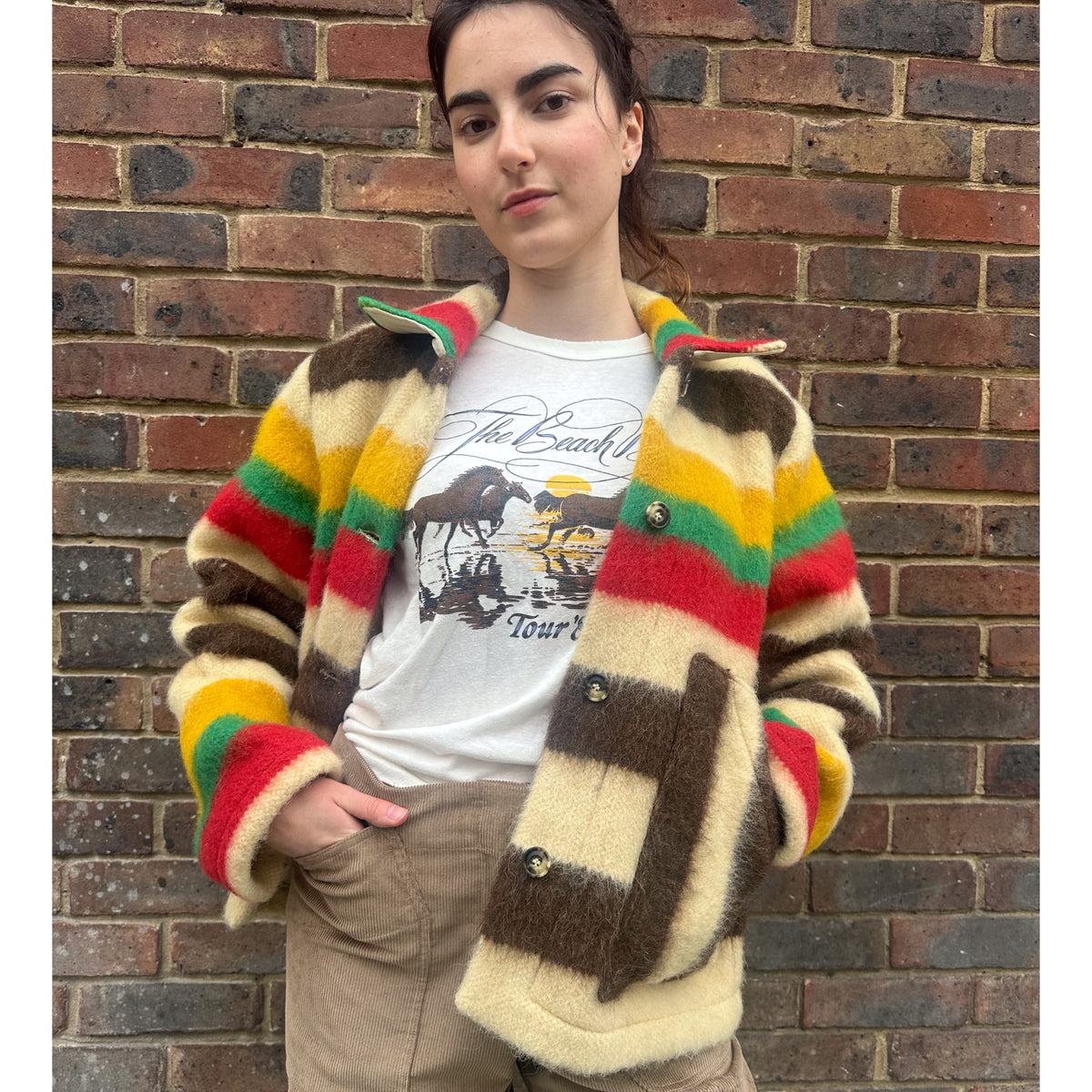 *NEW STYLE* Stripe Wool Workwear Jacket