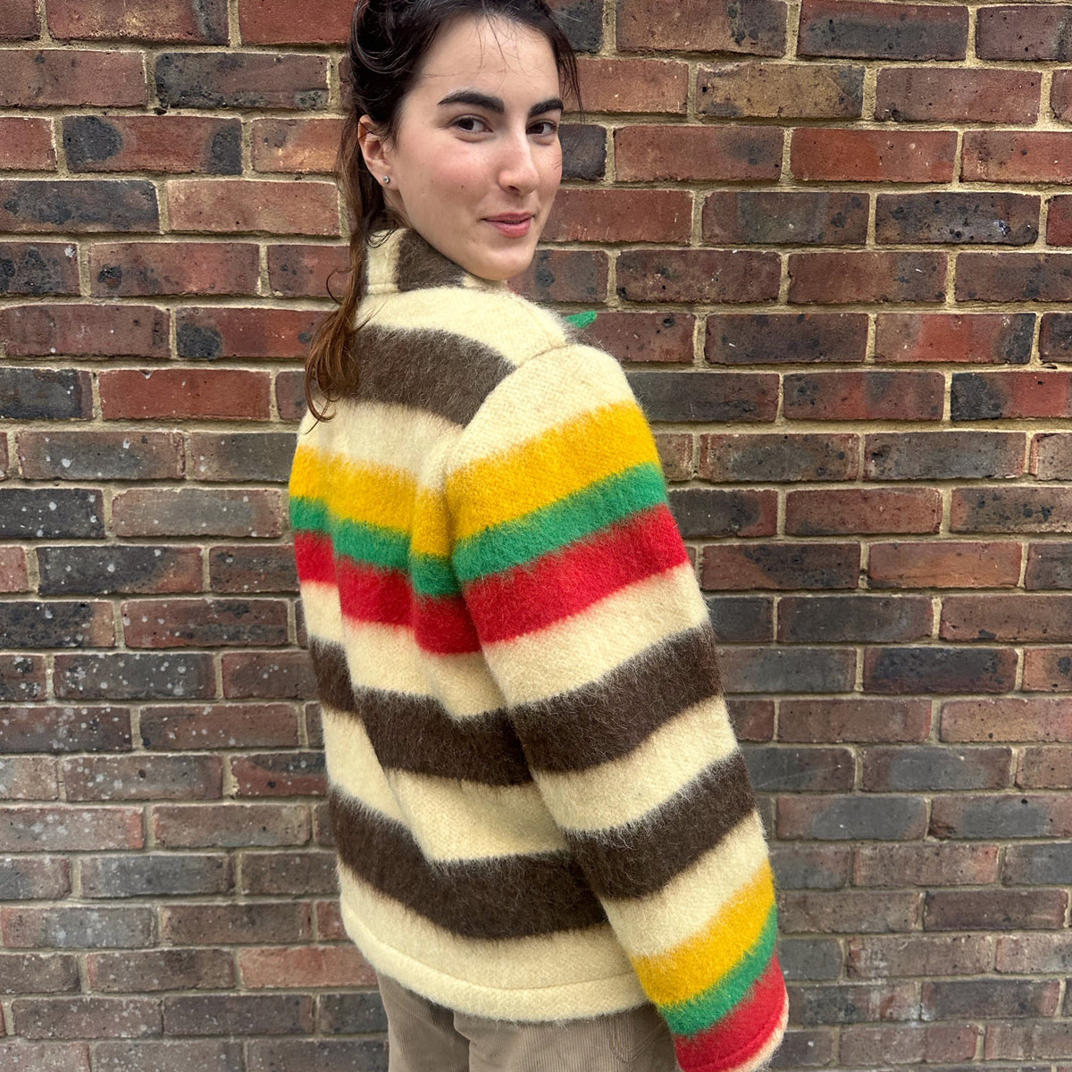 *NEW STYLE* Stripe Wool Workwear Jacket