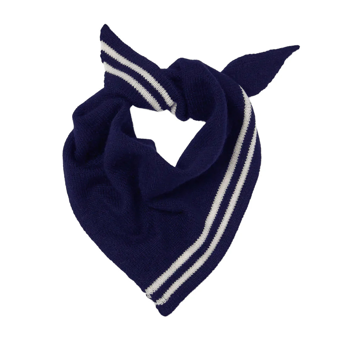 *NEW* Cashmere Triangle Neckerchief Navy