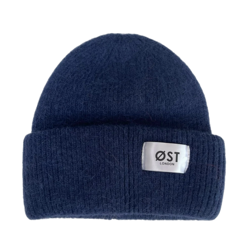 *NEW* Clara Angora Beanie Navy