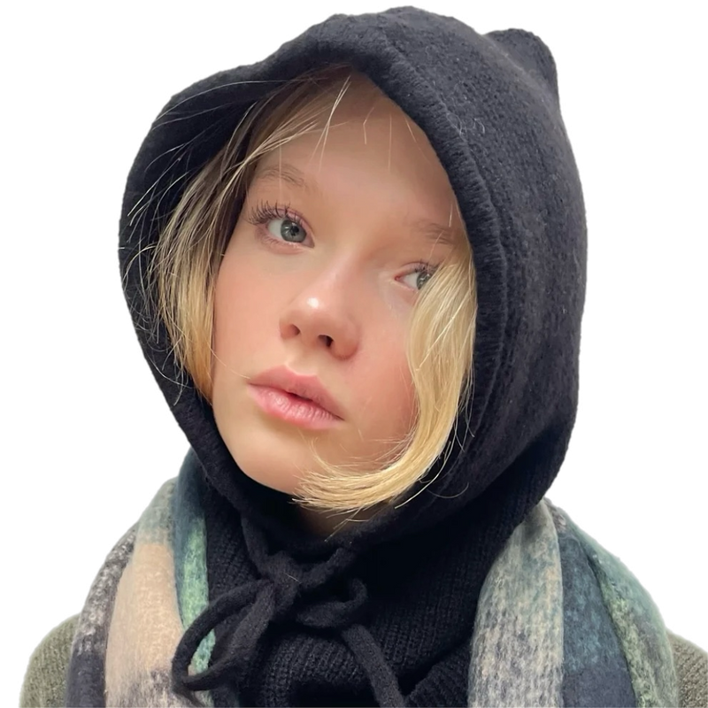 *RESTOCK* Cashmere Balaclava Black