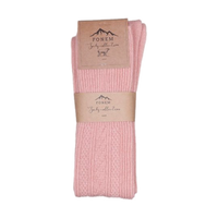 Over The Knee Ballet Pink Socks