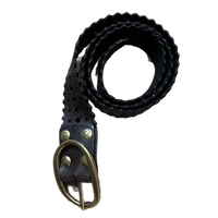 *NEW* Campomaggi Leather Cut Out Belt Dark Brown