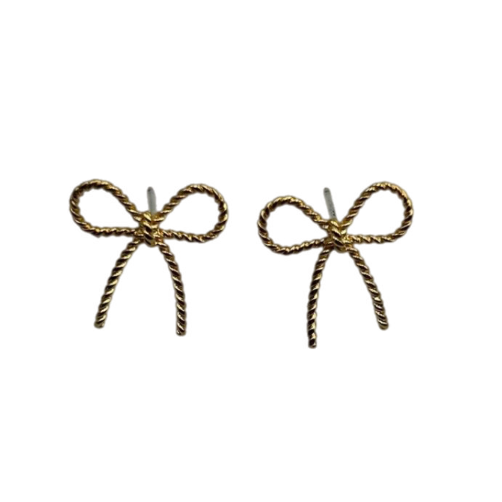 Beaded Bow Earrings