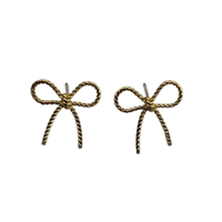 Beaded Bow Earrings
