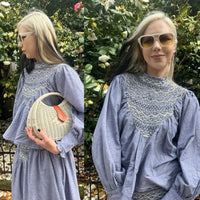 V De Vinster Chloe Skirt Blue