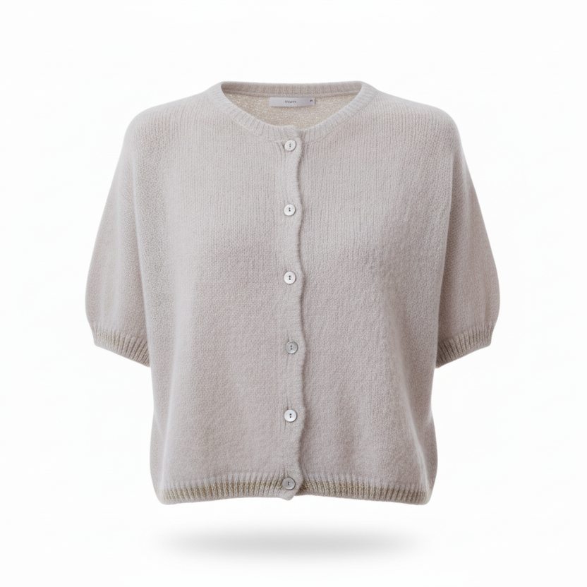 *NEW STYLE* Beige Short Sleeve Cardi