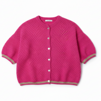 *NEW STYLE* Fuchsia Short Sleeve Cardi