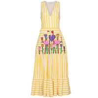 Anouk Grewal Yellow Stripe Dress