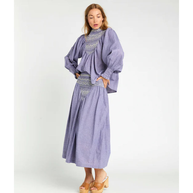V De Vinster Chloe Skirt Blue