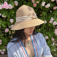 *NEW STYLE* Foldable Cloche Hat Rope/White Band