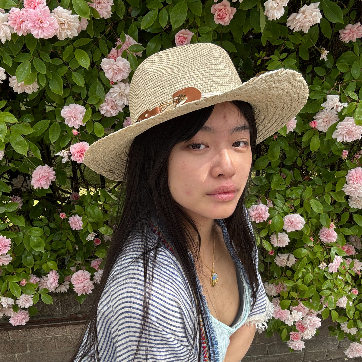 *NEW STYLE* Foldable Sun Hat Natural/White