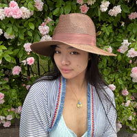*NEW STYLE* Foldable Panama Hat Brown/Brown