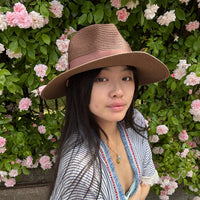 *NEW STYLE* Foldable Panama Hat Brown/Brown
