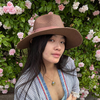 *NEW STYLE* Foldable Panama Hat Brown/Brown
