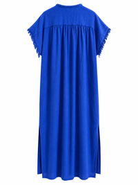 *NEW STYLE* Johanna Embroidered Cover-Up Cobalt Blue