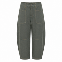 *AW26* Overdyed Barrel Workwear Dark Khaki Lightweight